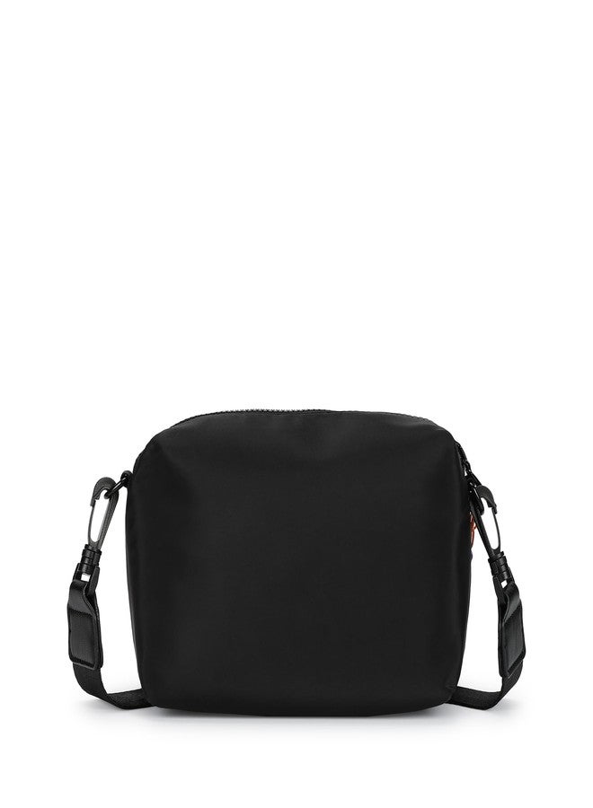 Fastrack Statement Chain Sling Bag for Women | Black Nylon Crossbody with Zipper Closure, Front Utility Pockets and Adjustable Strap | Lightweight Urban Sling for College & Travel - Image 5